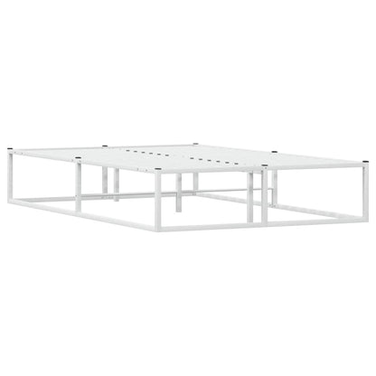 Bed Frame without Mattress White 120x200 cm Metal