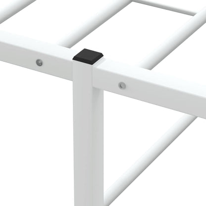 Bed Frame without Mattress White 160x200 cm Metal