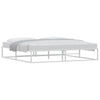 Bed Frame without Mattress White 200x200 cm Metal