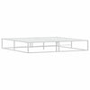 Bed Frame without Mattress White 200x200 cm Metal