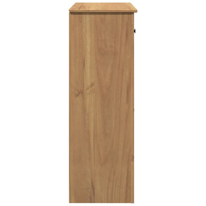 Shoe Cabinet PANAMA 80x40x114 cm Solid Wood Pine