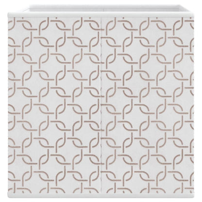 Foldable Storage Boxes 10 pcs Cream 32x32x32 cm Non-woven Fabric