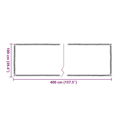 Plant Cover with Eyelets 1x4 m Polyethylene