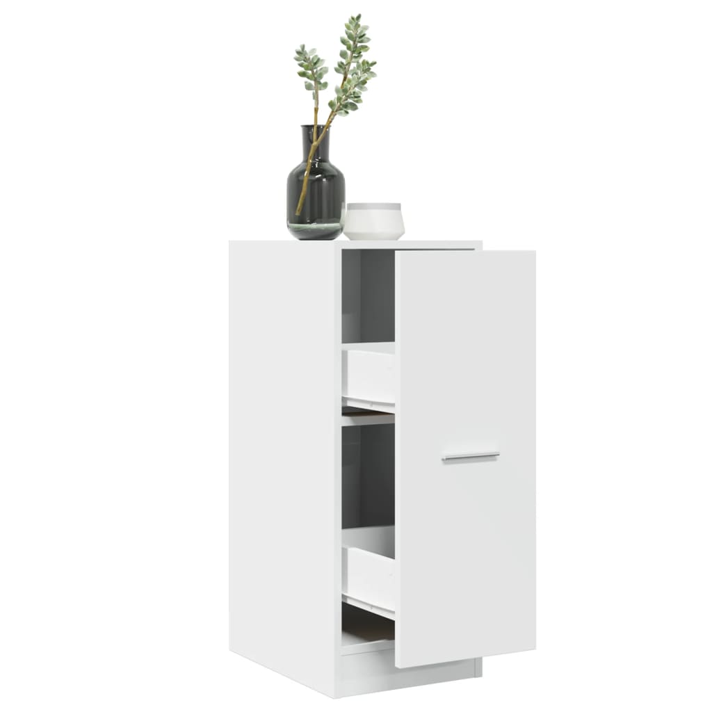 Apothecary Cabinet White 30x41x77,5 cm Engineered Wood