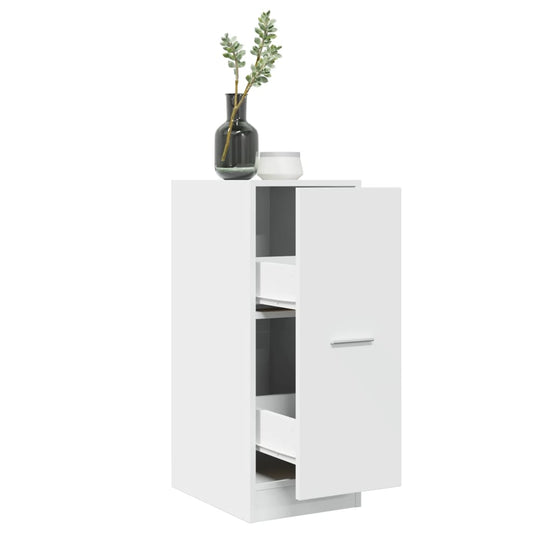 Apothecary Cabinet White 30x41x77,5 cm Engineered Wood