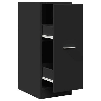 Apothecary Cabinet Black 30x41x77,5 cm Engineered Wood