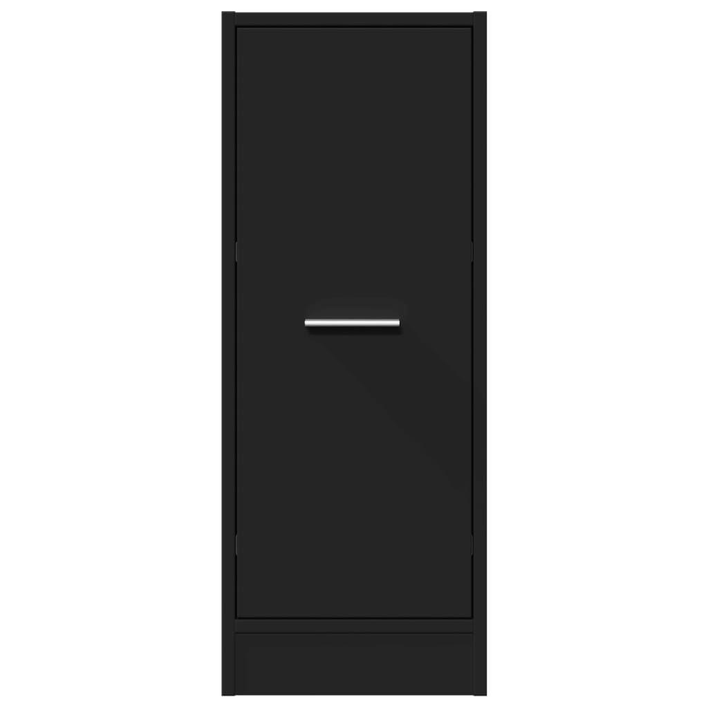 Apothecary Cabinet Black 30x41x77,5 cm Engineered Wood