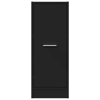 Apothecary Cabinet Black 30x41x77,5 cm Engineered Wood