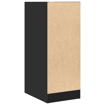Apothecary Cabinet Black 30x41x77,5 cm Engineered Wood