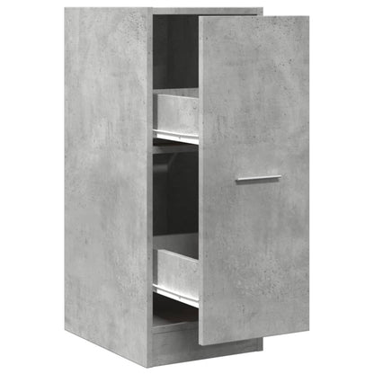 Apothecary Cabinet Concrete Grey 30x41x77,5 cm Engineered Wood