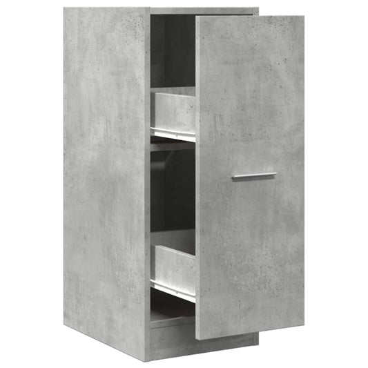 Apothecary Cabinet Concrete Grey 30x41x77,5 cm Engineered Wood