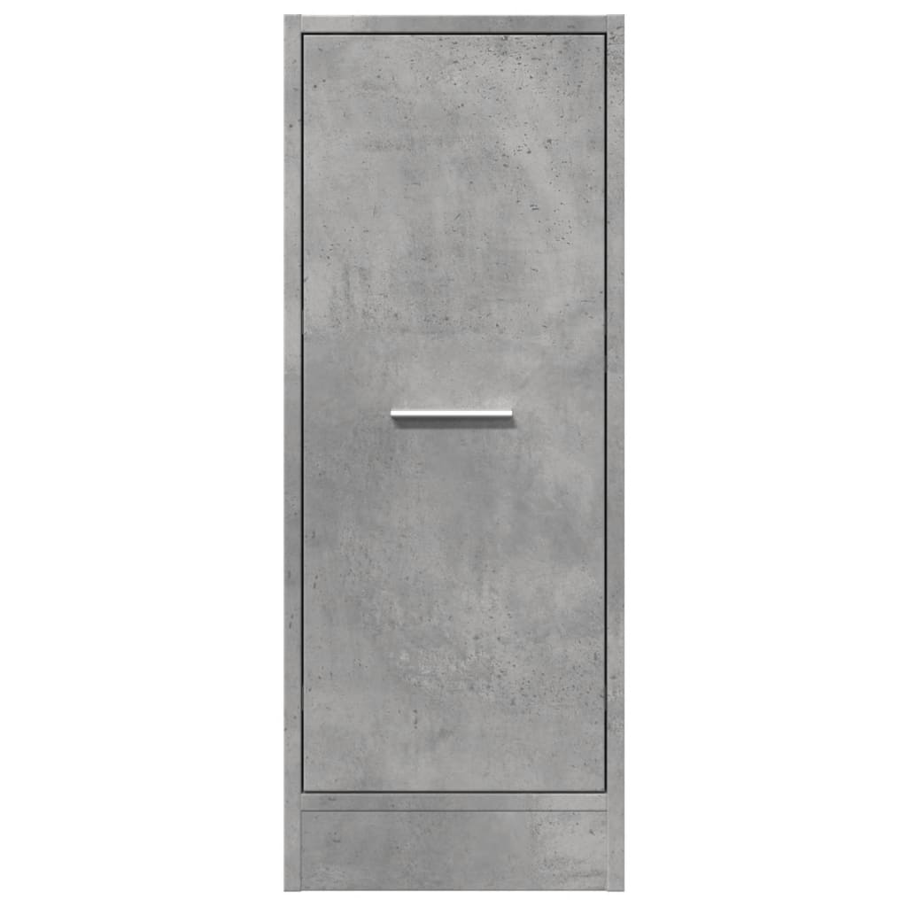 Apothecary Cabinet Concrete Grey 30x41x77,5 cm Engineered Wood