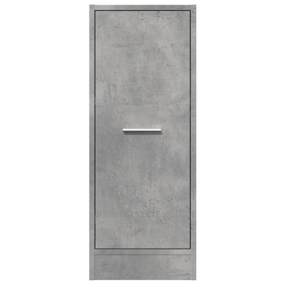 Apothecary Cabinet Concrete Grey 30x41x77,5 cm Engineered Wood