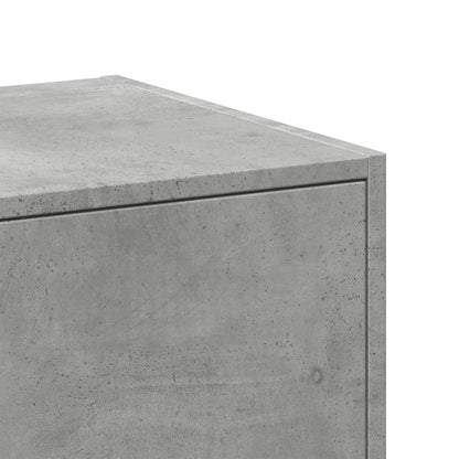Apothecary Cabinet Concrete Grey 30x41x77,5 cm Engineered Wood