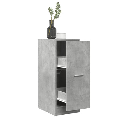 Apothecary Cabinet Concrete Grey 30x41x77,5 cm Engineered Wood