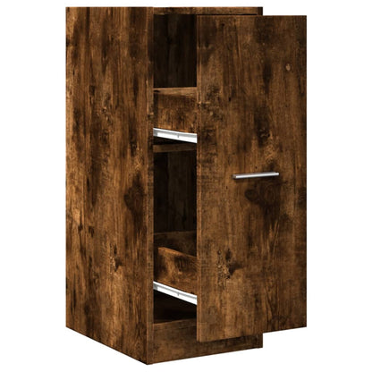 Apothecary Cabinet Smoked Oak 30x41x77,5 cm Engineered Wood
