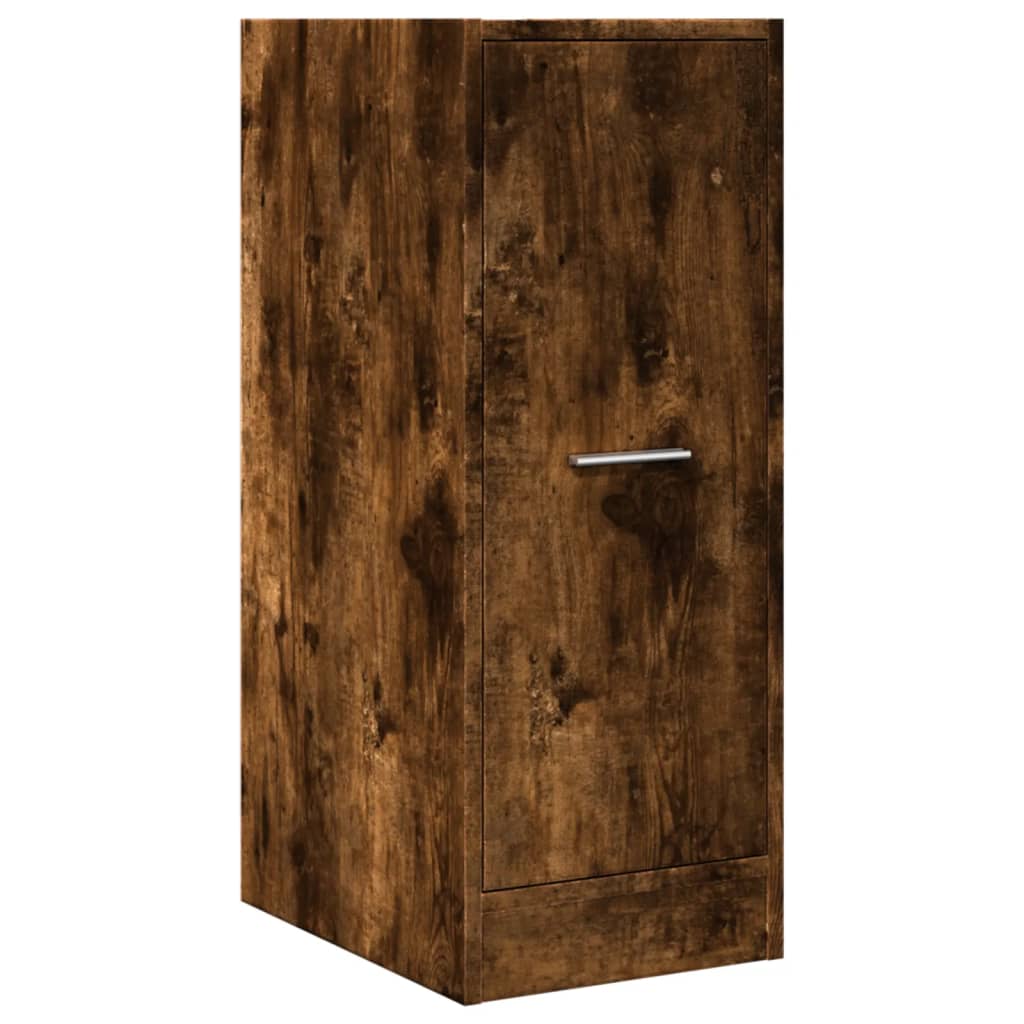 Apothecary Cabinet Smoked Oak 30x41x77,5 cm Engineered Wood