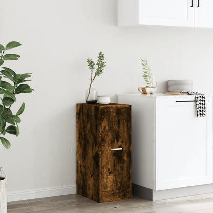 Apothecary Cabinet Smoked Oak 30x41x77,5 cm Engineered Wood