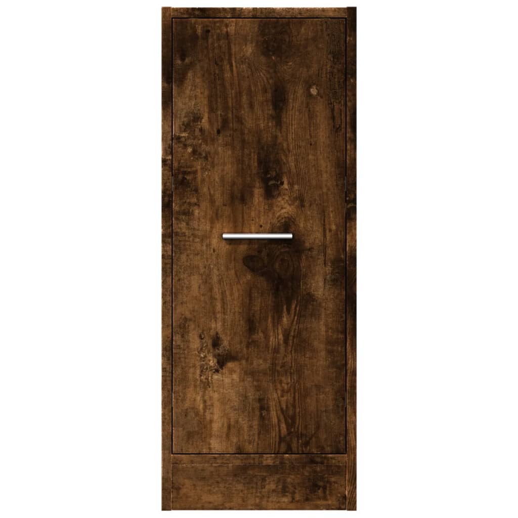 Apothecary Cabinet Smoked Oak 30x41x77,5 cm Engineered Wood
