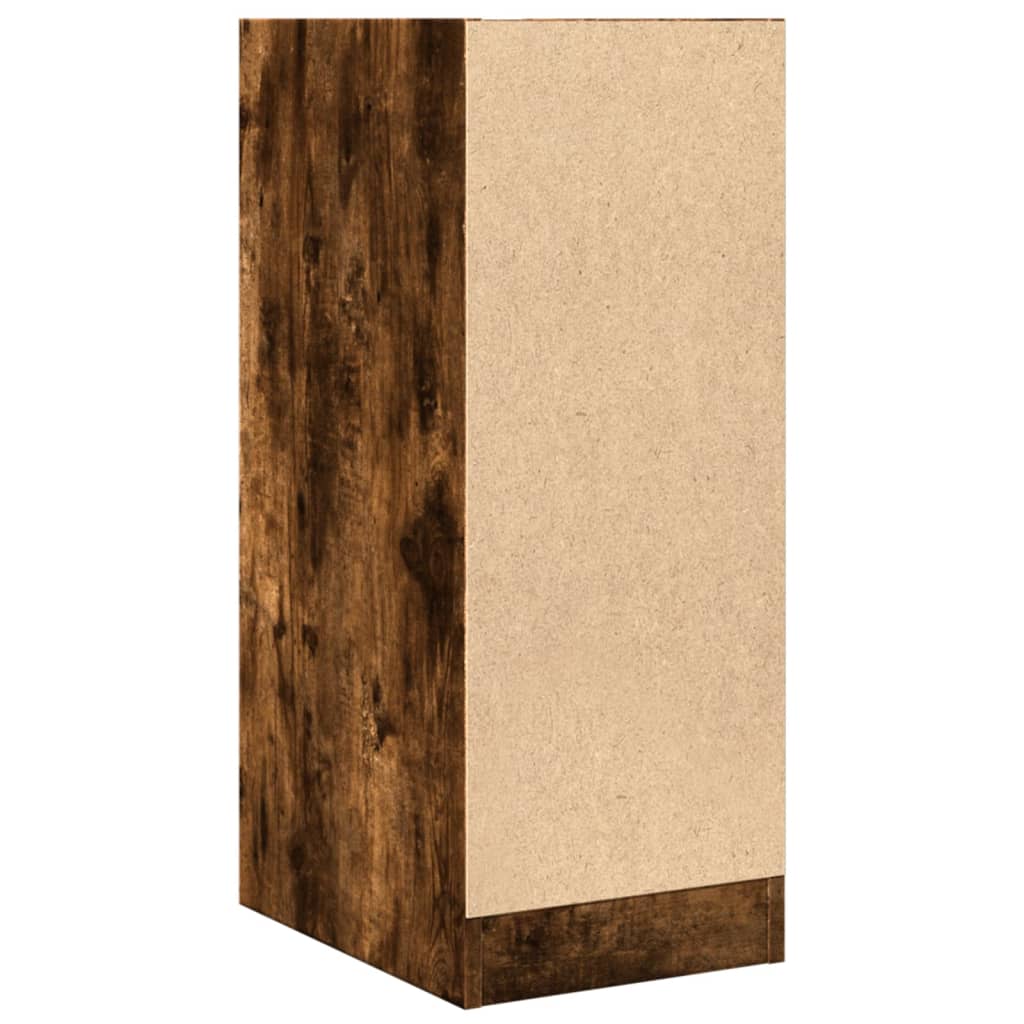Apothecary Cabinet Smoked Oak 30x41x77,5 cm Engineered Wood