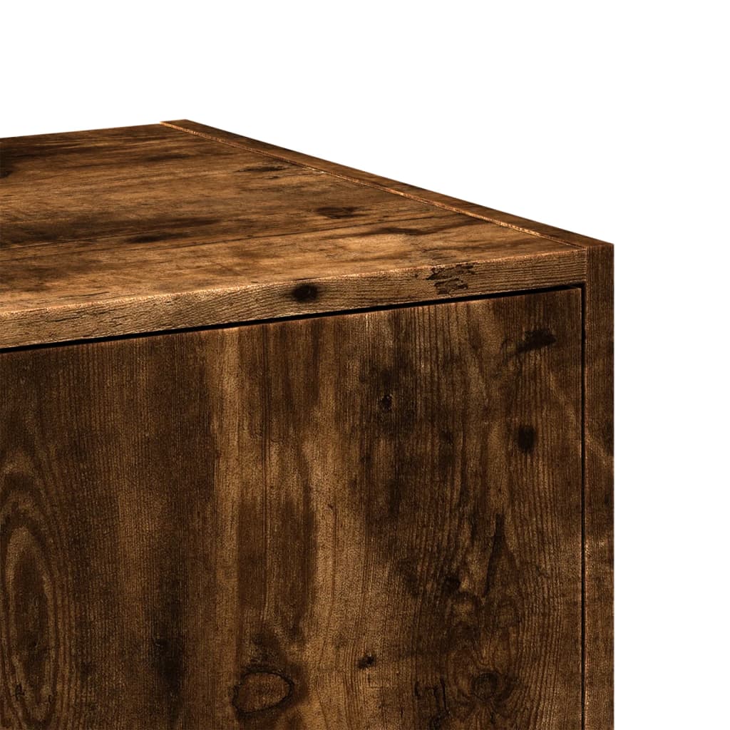 Apothecary Cabinet Smoked Oak 30x41x77,5 cm Engineered Wood