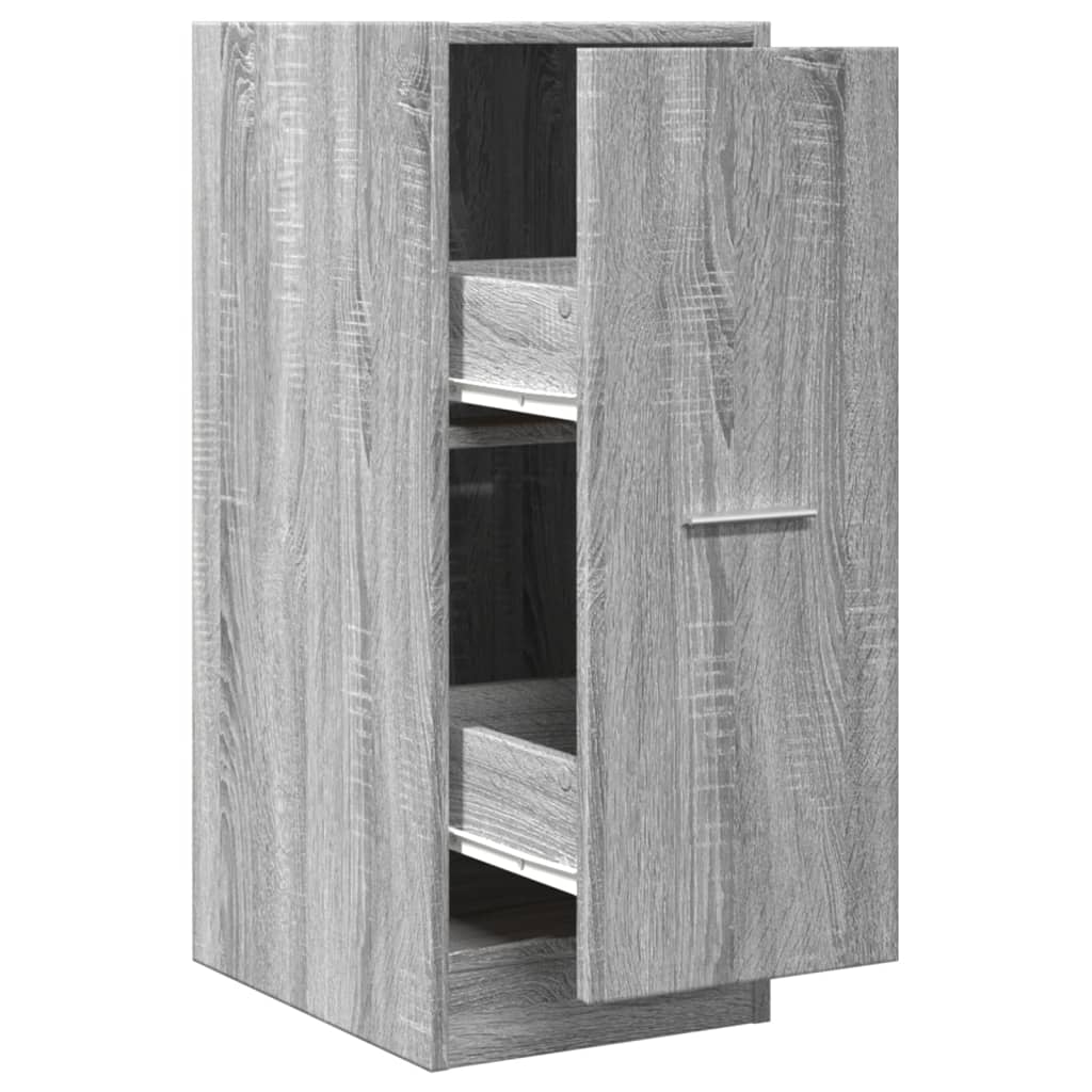 Apothecary Cabinet Grey Sonoma 30x41x77,5 cm Engineered Wood
