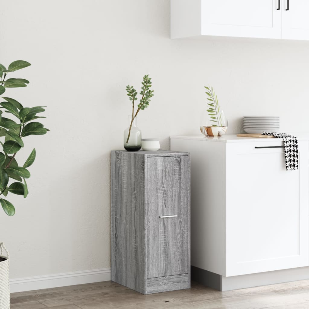 Apothecary Cabinet Grey Sonoma 30x41x77,5 cm Engineered Wood
