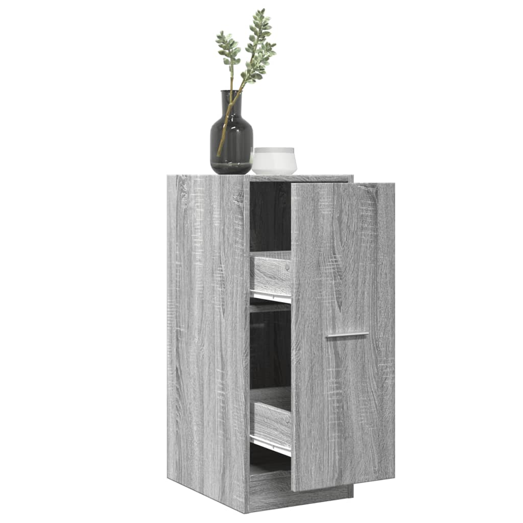 Apothecary Cabinet Grey Sonoma 30x41x77,5 cm Engineered Wood