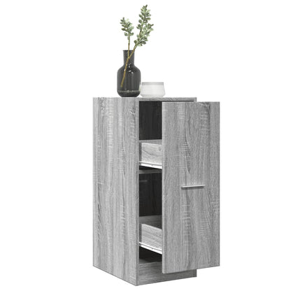 Apothecary Cabinet Grey Sonoma 30x41x77,5 cm Engineered Wood