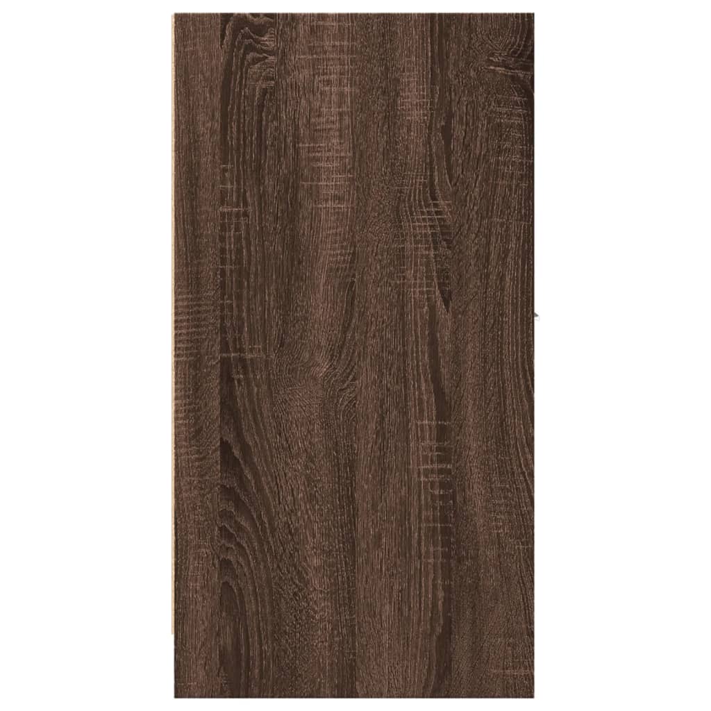 Apothecary Cabinet Brown Oak 30x41x77,5 cm Engineered Wood
