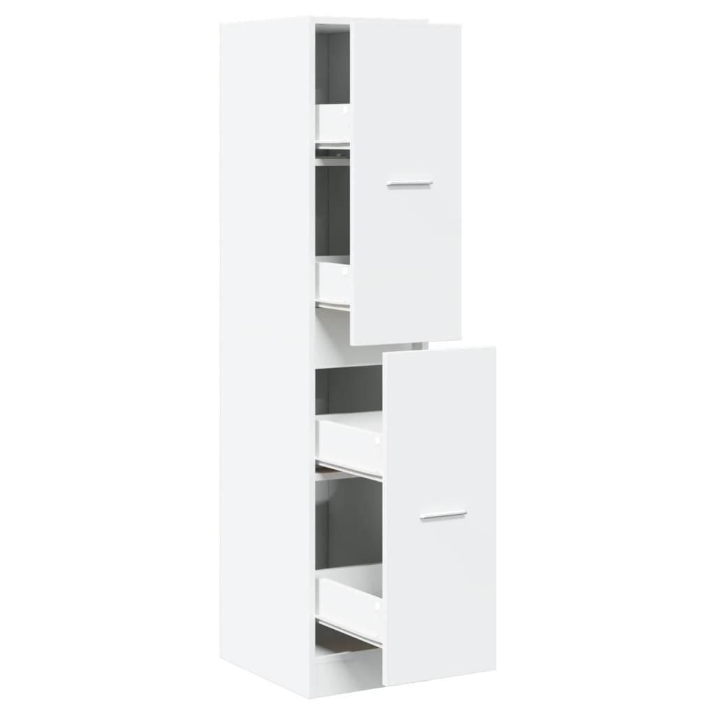 Apothecary Cabinet White 30x41x144,5 cm Engineered Wood