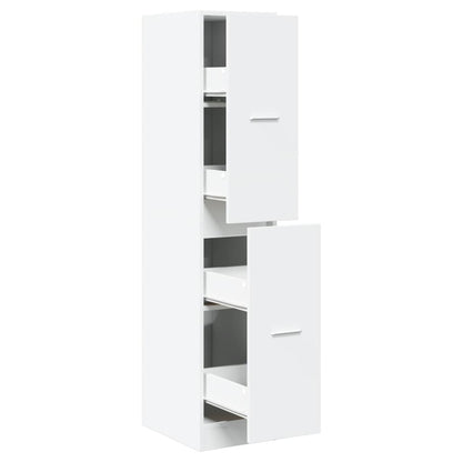 Apothecary Cabinet White 30x41x144,5 cm Engineered Wood