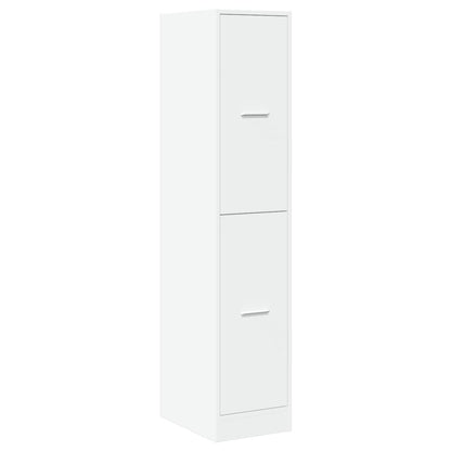 Apothecary Cabinet White 30x41x144,5 cm Engineered Wood