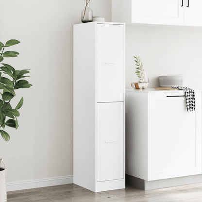 Apothecary Cabinet White 30x41x144,5 cm Engineered Wood