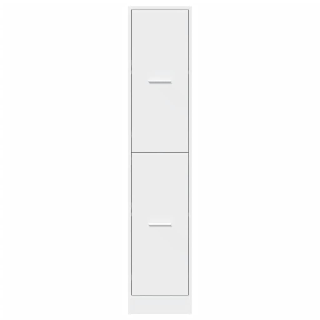Apothecary Cabinet White 30x41x144,5 cm Engineered Wood