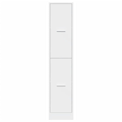 Apothecary Cabinet White 30x41x144,5 cm Engineered Wood