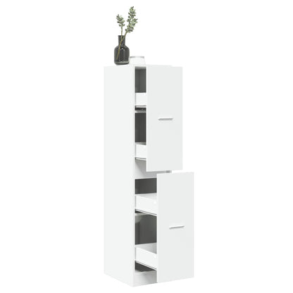 Apothecary Cabinet White 30x41x144,5 cm Engineered Wood