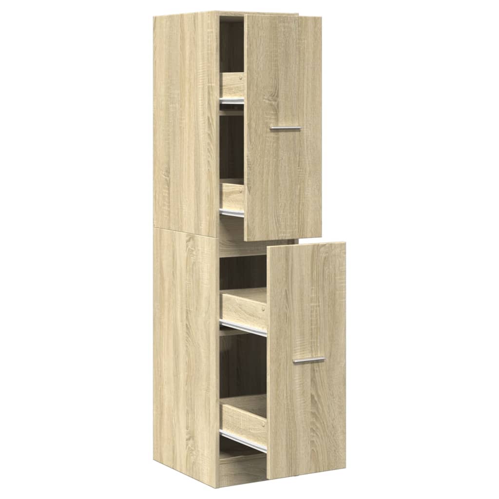 Apothecary Cabinet Sonoma Oak 30x41x144,5 cm Engineered Wood