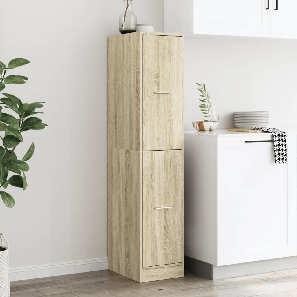 Apothecary Cabinet Sonoma Oak 30x41x144,5 cm Engineered Wood