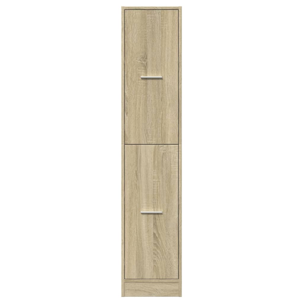 Apothecary Cabinet Sonoma Oak 30x41x144,5 cm Engineered Wood