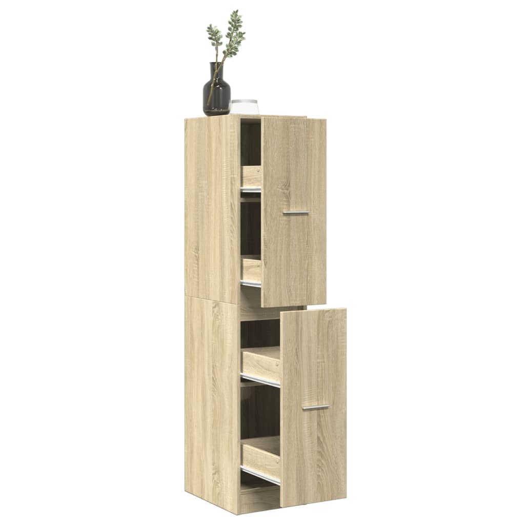 Apothecary Cabinet Sonoma Oak 30x41x144,5 cm Engineered Wood