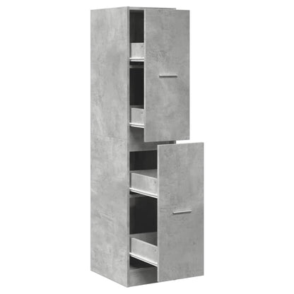 Apothecary Cabinet Concrete Grey 30x41x144,5 cm Engineered Wood