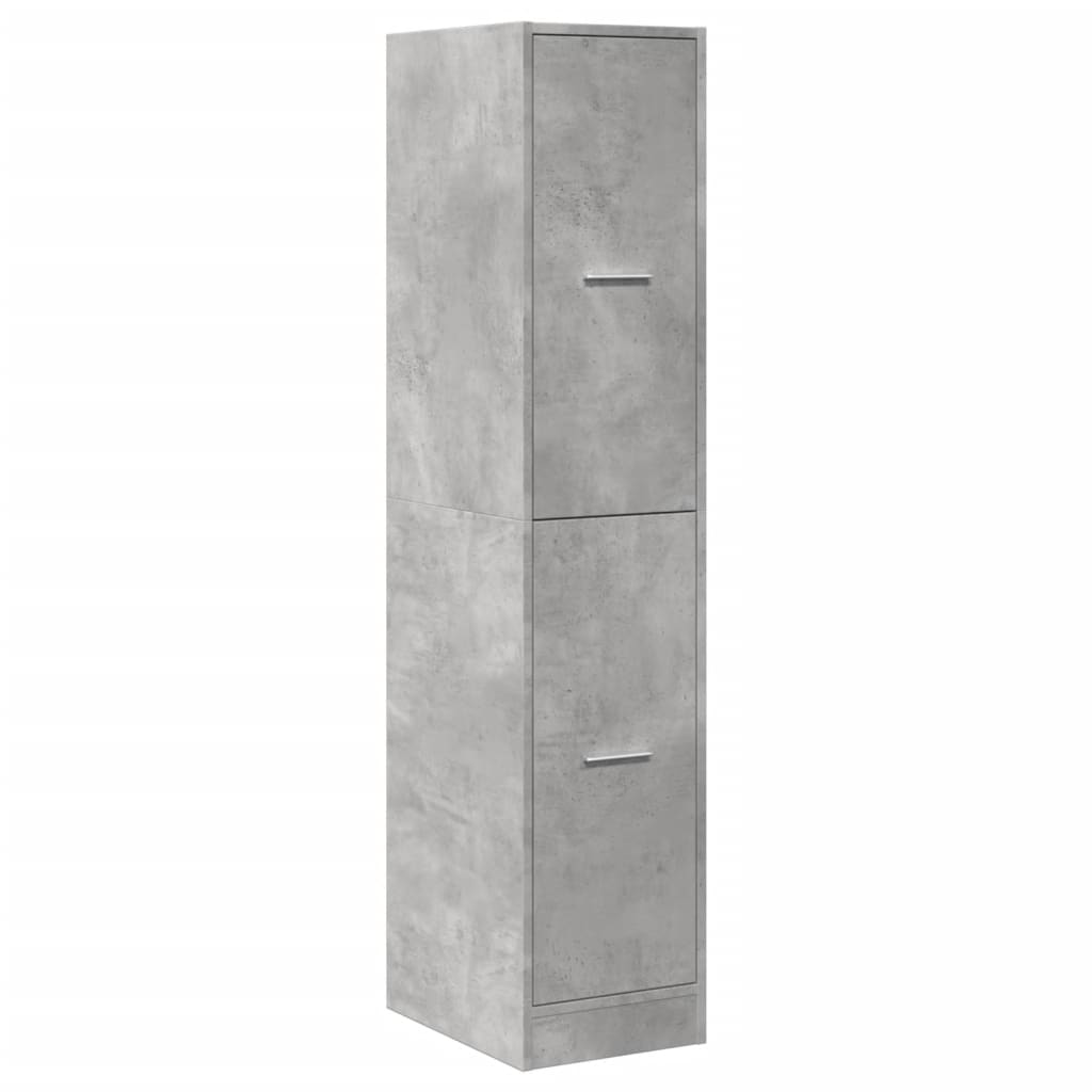 Apothecary Cabinet Concrete Grey 30x41x144,5 cm Engineered Wood