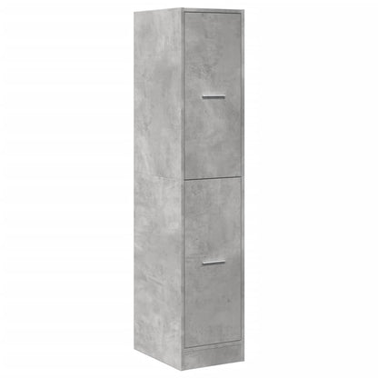 Apothecary Cabinet Concrete Grey 30x41x144,5 cm Engineered Wood