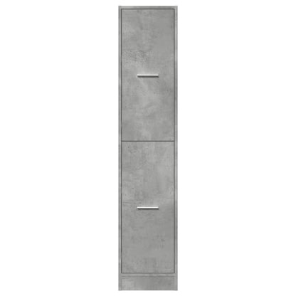 Apothecary Cabinet Concrete Grey 30x41x144,5 cm Engineered Wood