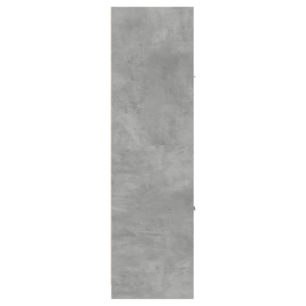 Apothecary Cabinet Concrete Grey 30x41x144,5 cm Engineered Wood