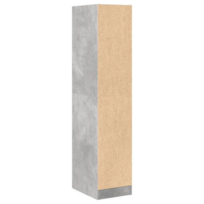 Apothecary Cabinet Concrete Grey 30x41x144,5 cm Engineered Wood