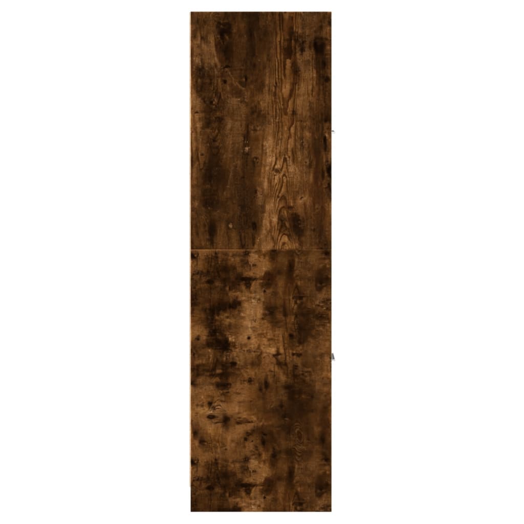 Apothecary Cabinet Smoked Oak 30x41x144,5 cm Engineered Wood