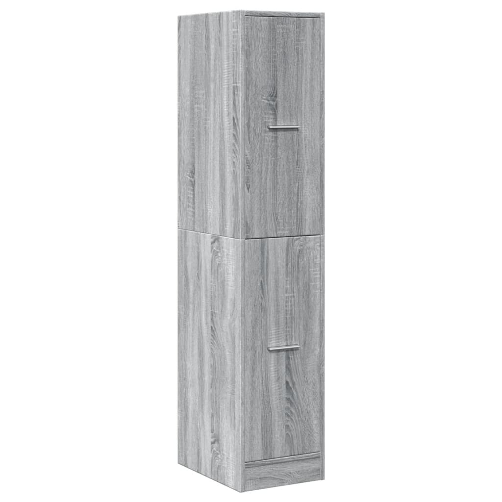 Apothecary Cabinet Grey Sonoma 30x41x144,5 cm Engineered Wood