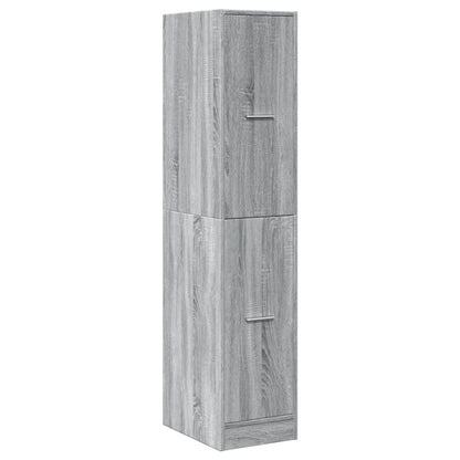 Apothecary Cabinet Grey Sonoma 30x41x144,5 cm Engineered Wood